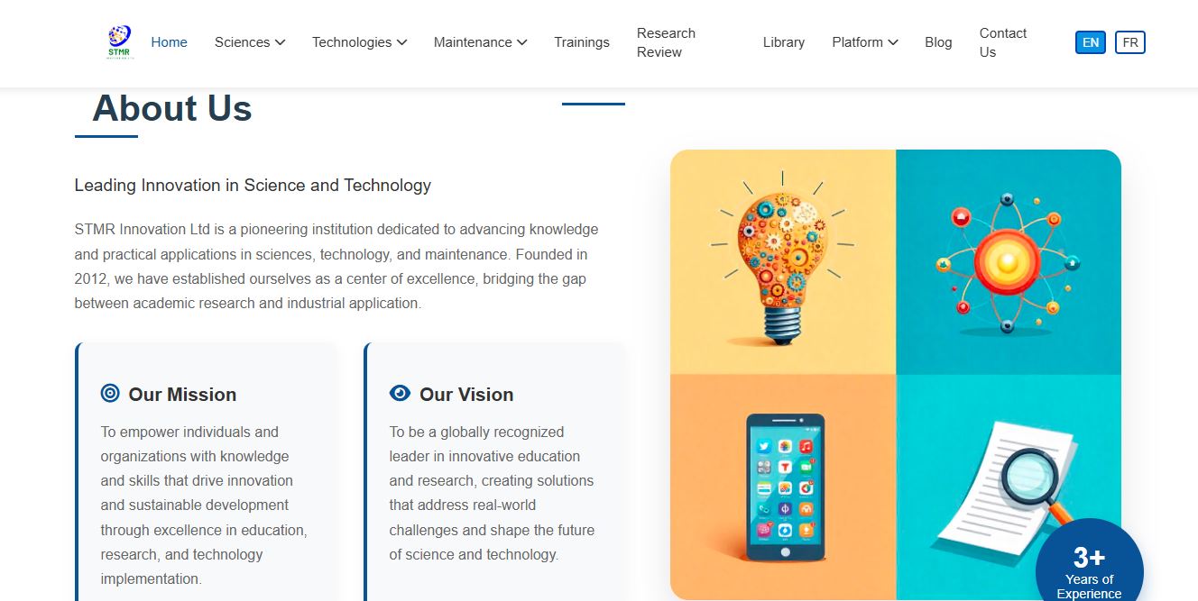 STMR Innovation Ltd Website