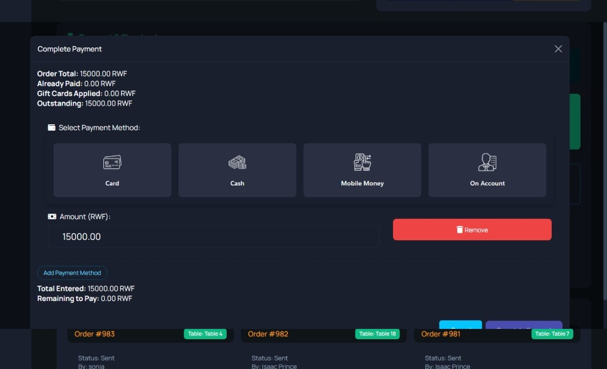 Ganza POS: Integrated Hospitality & Retail Management System