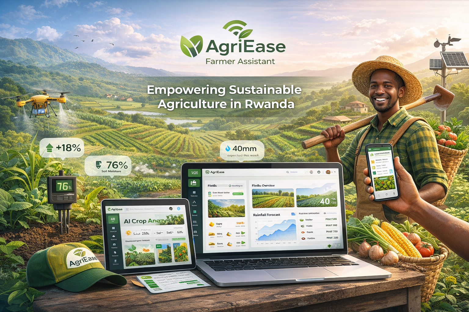AgriEase Farmer Assistant | Guha imbaraga abahinzi mu rugendo rw’iterambere